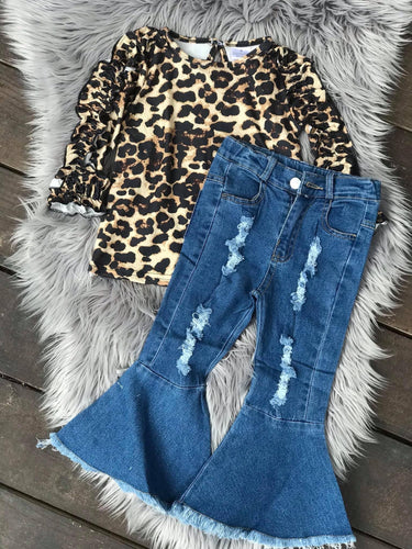 Leopard Ruffle Top