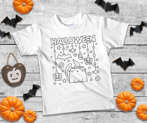 Halloween Color It Yourself Tee